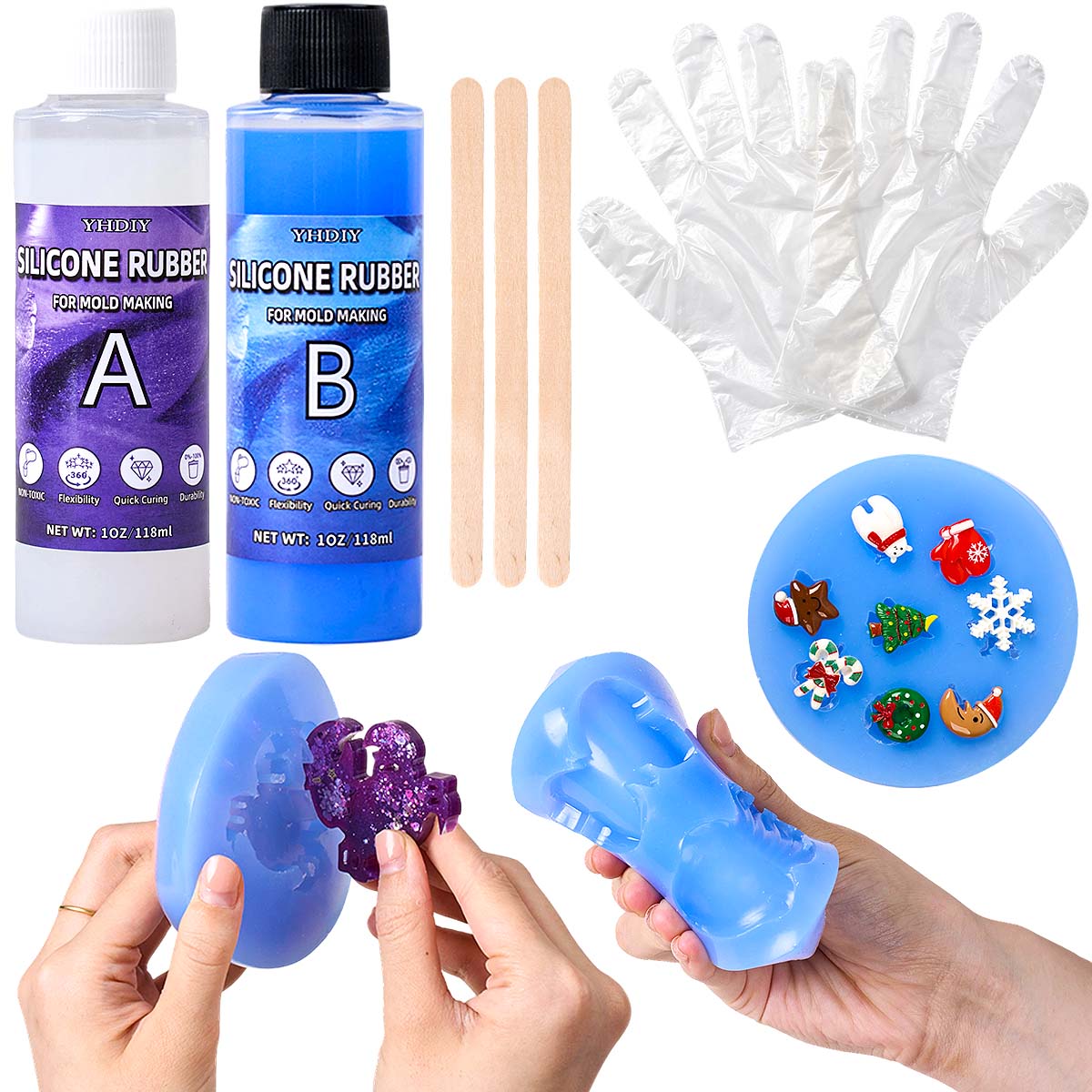 Soap Making Diy Kit - طقم صنع قوالب السيليكون 118 مل/296