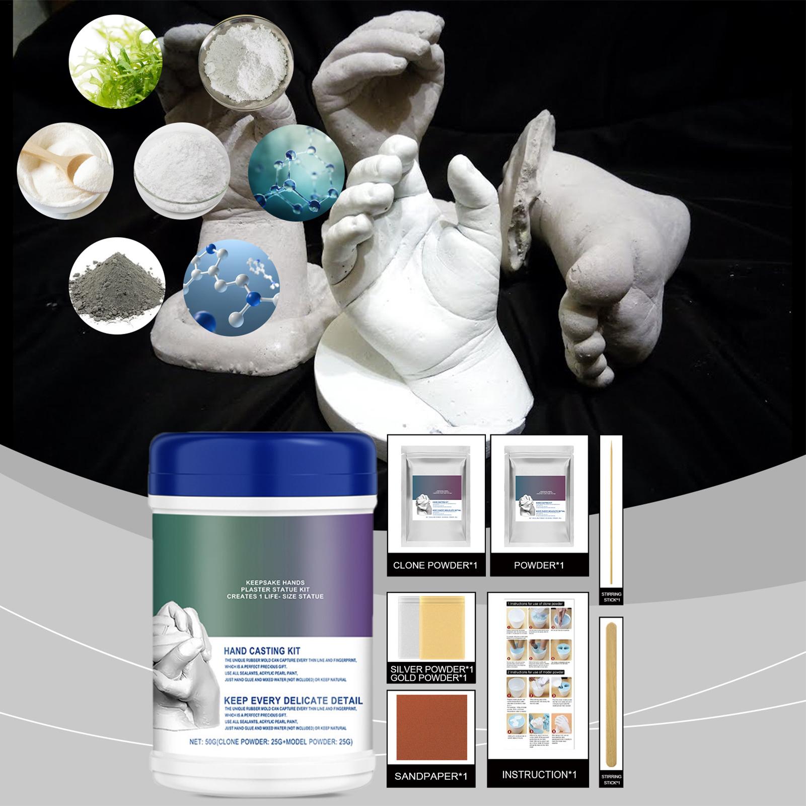 Soap Making Diy Kit - مجموعة صب قوالب اليدين والقدمين للأطفال،