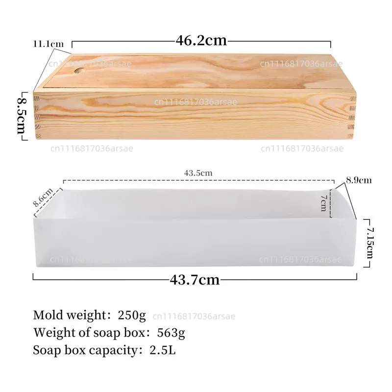Soap Making Process - قالب صابون سيليكون مع صندوق خشبي