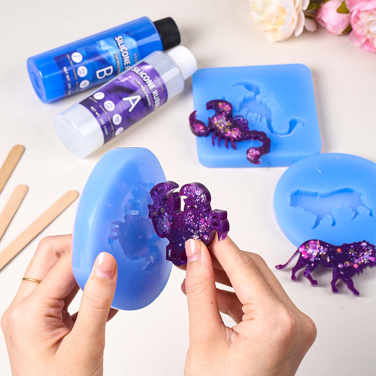 طقم صنع قوالب السيليكون 118 مل - مراجعة Soap Making Diy Kit وسعره