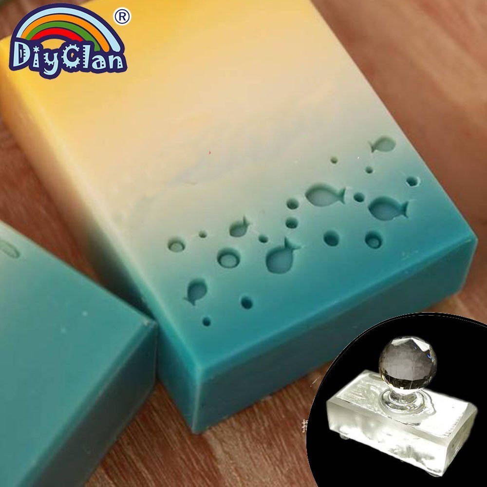 ختم صابون أكريليك شفاف مصنوع ي - مراجعة Soap Making Websites وسعره