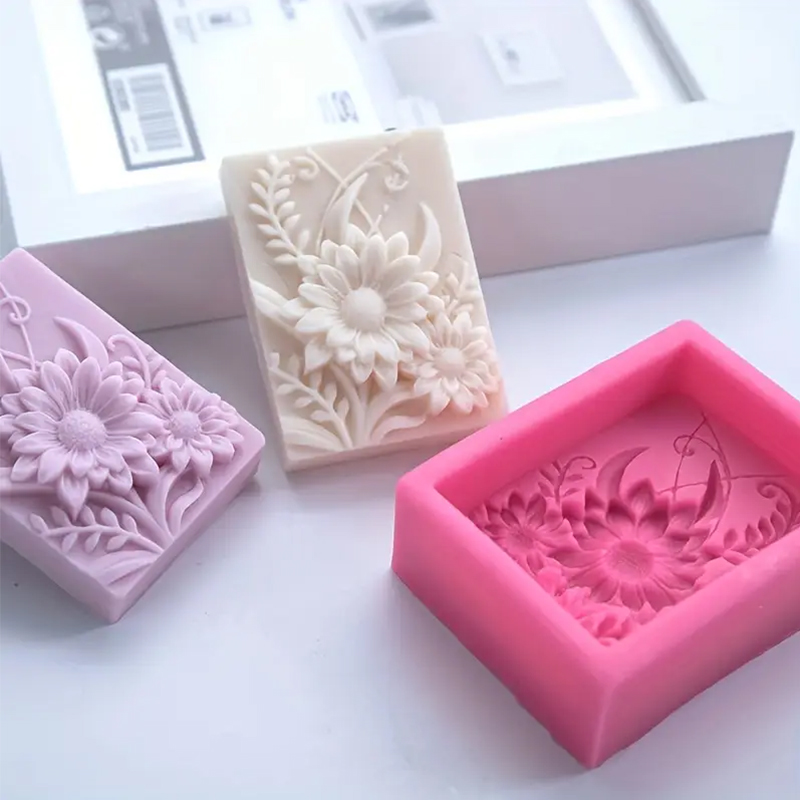 ثلاثية الأبعاد زهرة مربع الصاب - مراجعة Soap Making Base وسعره
