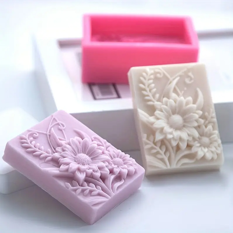 ثلاثية الأبعاد زهرة مربع الصاب - مراجعة Soap Making Base وسعره