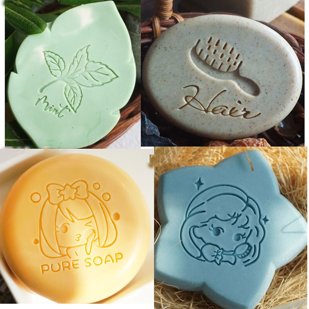 ختم صابون أكريليك شفاف لصنع يد - مراجعة Soap Making Websites وسعره
