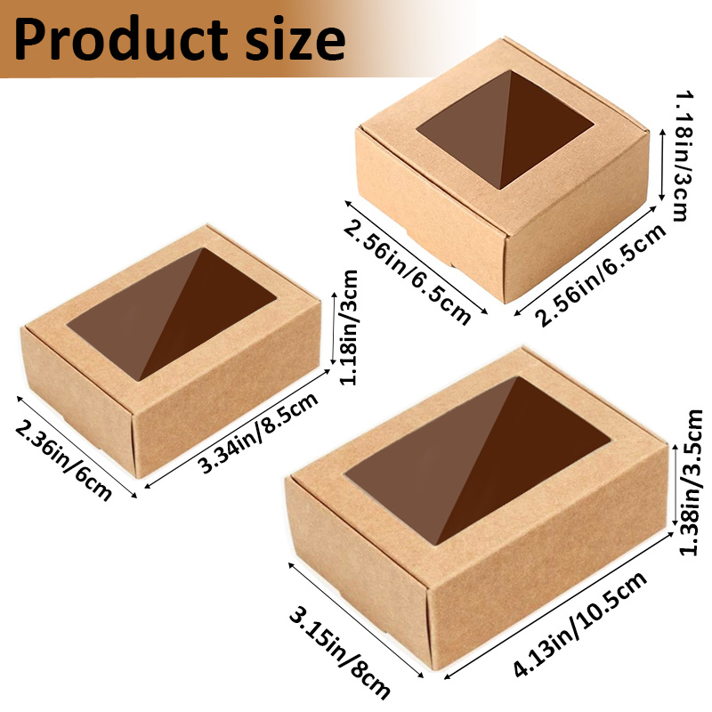 15/35/50 قطعة صندوق صابون معبأ - مراجعة Kraft Soap Label وسعره