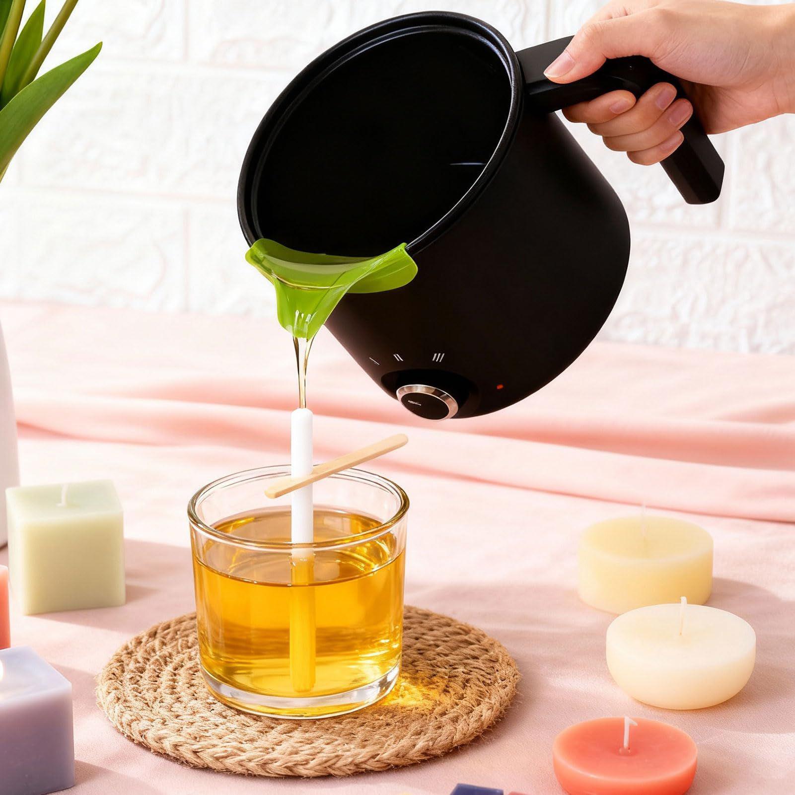 وعاء كهربائي لصهر شمع الشموع س - مراجعة Soap Making Diy Kit وسعره